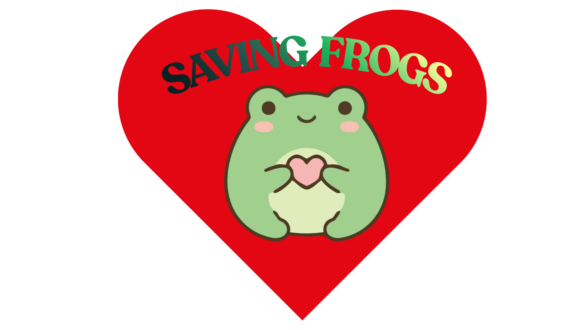 our logo, a frog in a hart.