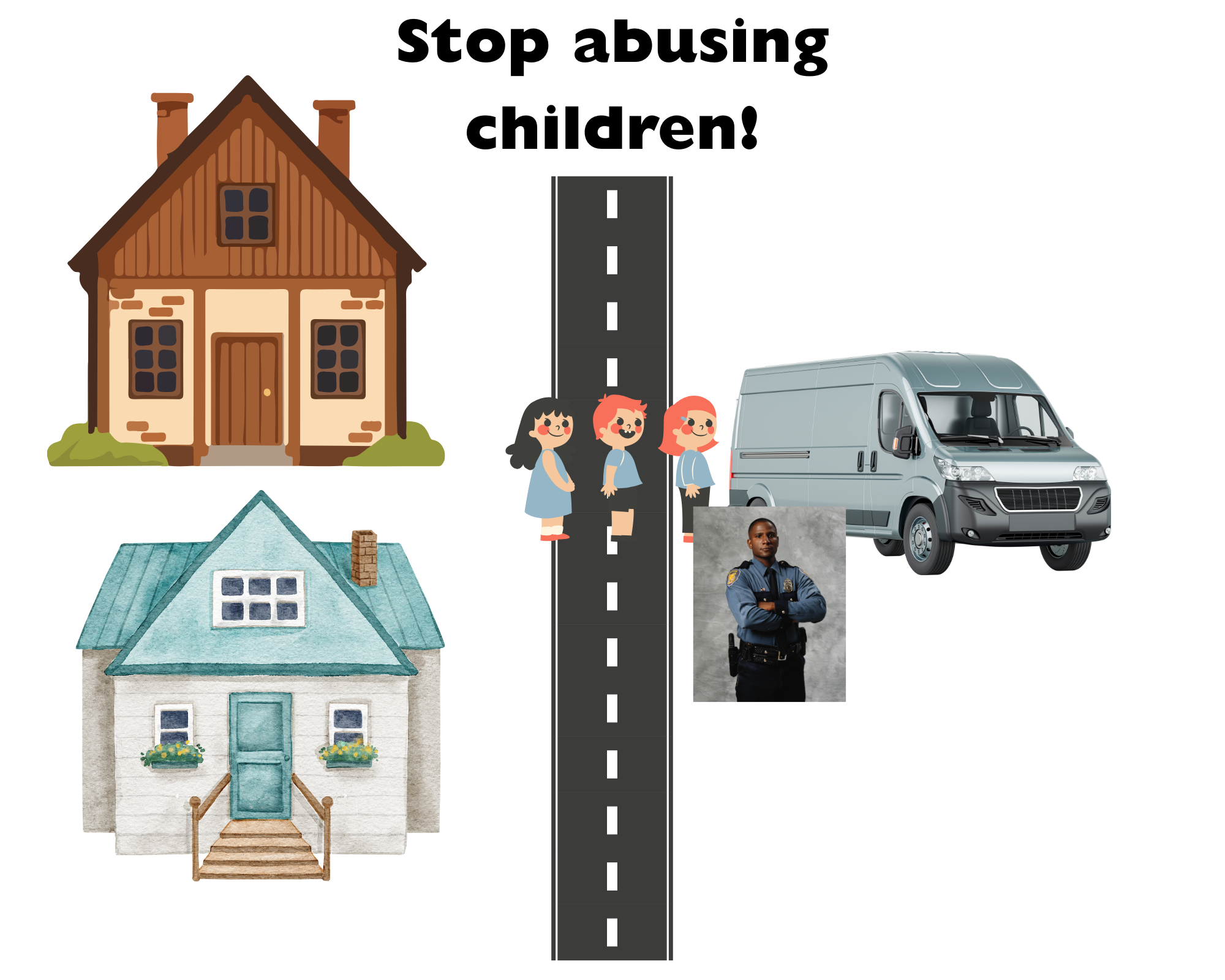 Children being saved from abusive homes.