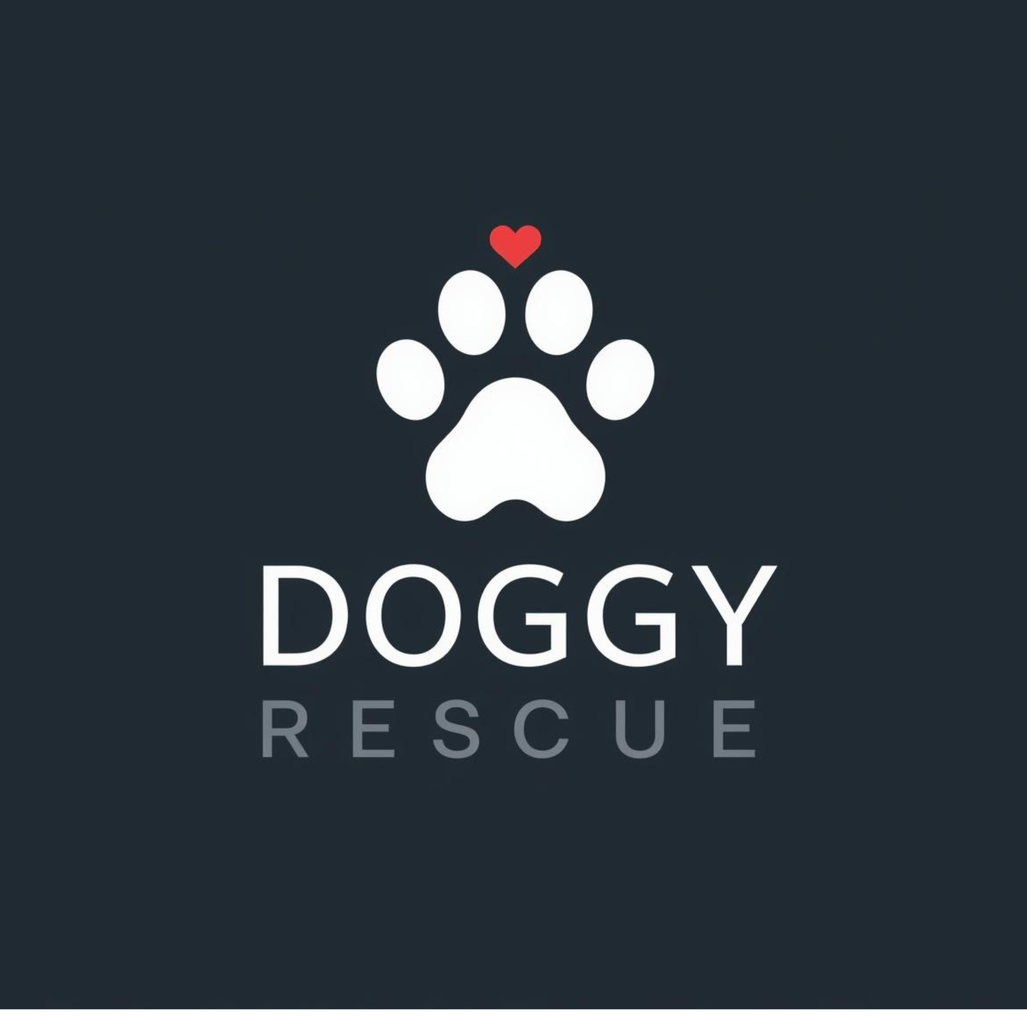dog rescue logo